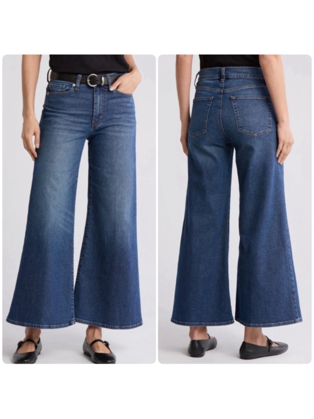 FRAME Le Palazzo High Rise Wide Leg Crop